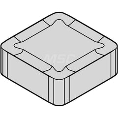 Milling Insert:  SNXF120412SNGP,  KCK20B,  Solid Carbide N/A Finish,  0.5000″ OAW