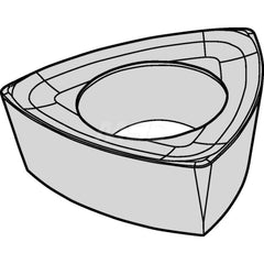 Milling Insert:  WPGX030204LN080,  KCKP10,  Solid Carbide N/A Finish,