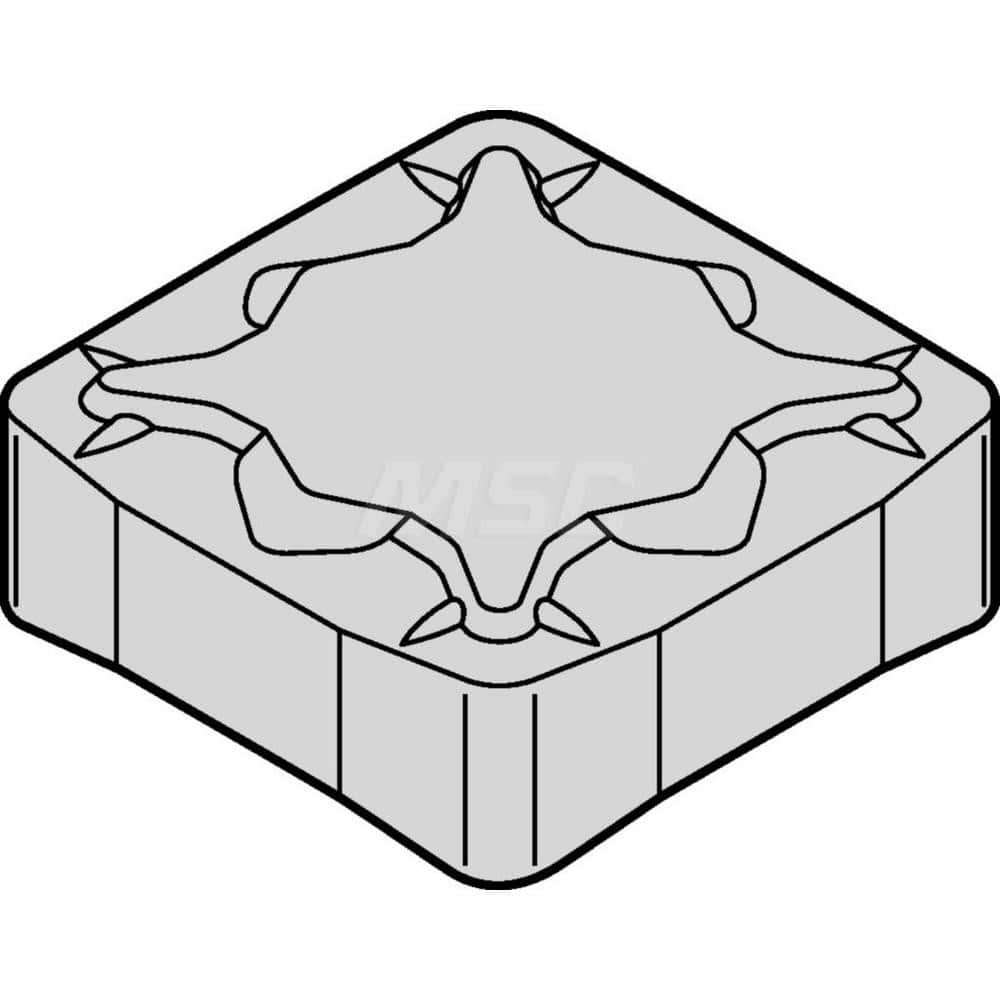 Milling Insert:  SNXF1204ZNSNHE,  KCK20B,  Solid Carbide N/A Finish,  0.5000″ OAW