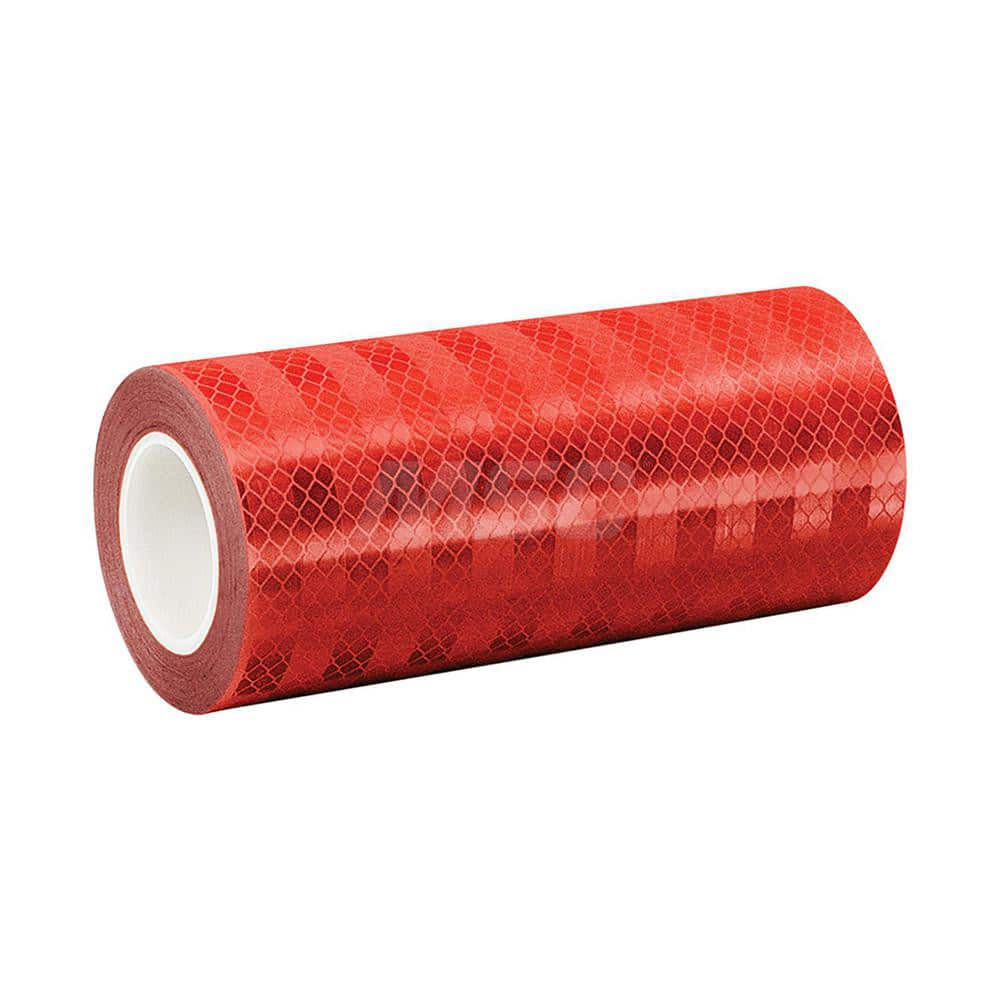 DOT Conspicuity Tape; Color: Red; Tape Material: Reflective Sheeting; Width (Inch): 5; Length (Feet): 15