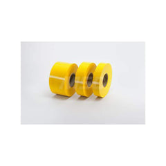 Masking Tape: 1″ Wide, 83.33 yd Long, 4 mil Thick, Yellow Polyvinylchloride Film, 0.48 lb/in Tensile Strength