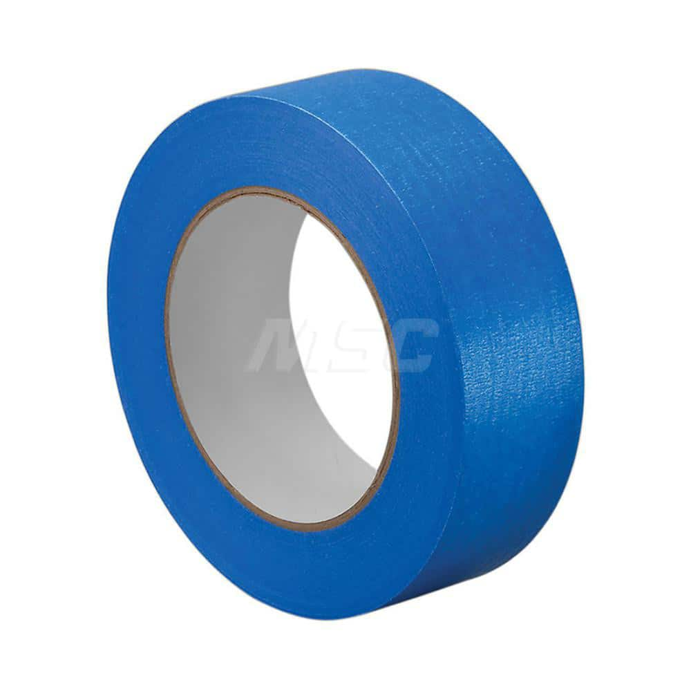 Painter's Tape & Masking Tape: 4″ Wide, 60 yd Long, 5.7 mil Thick, Blue Crepe Paper, Rubber Adhesive, 22.5 lb/in Tensile Strength