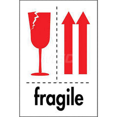 Care Instructions Label: ″Fragile″, Rectangle, 4″ Wide, 6″ High Paper