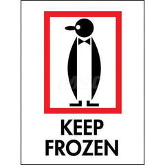 Care Instructions Label: ″Keep Frozen″, Rectangle, 3″ Wide, 4″ High Paper