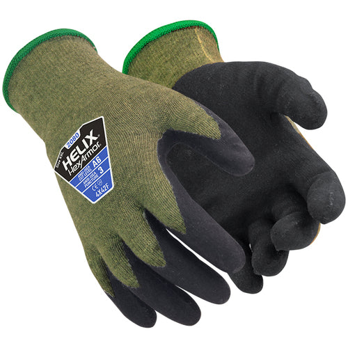 Helix Aramid and Steel Liner with Foam Nitrile Palm Dip Size 2XL