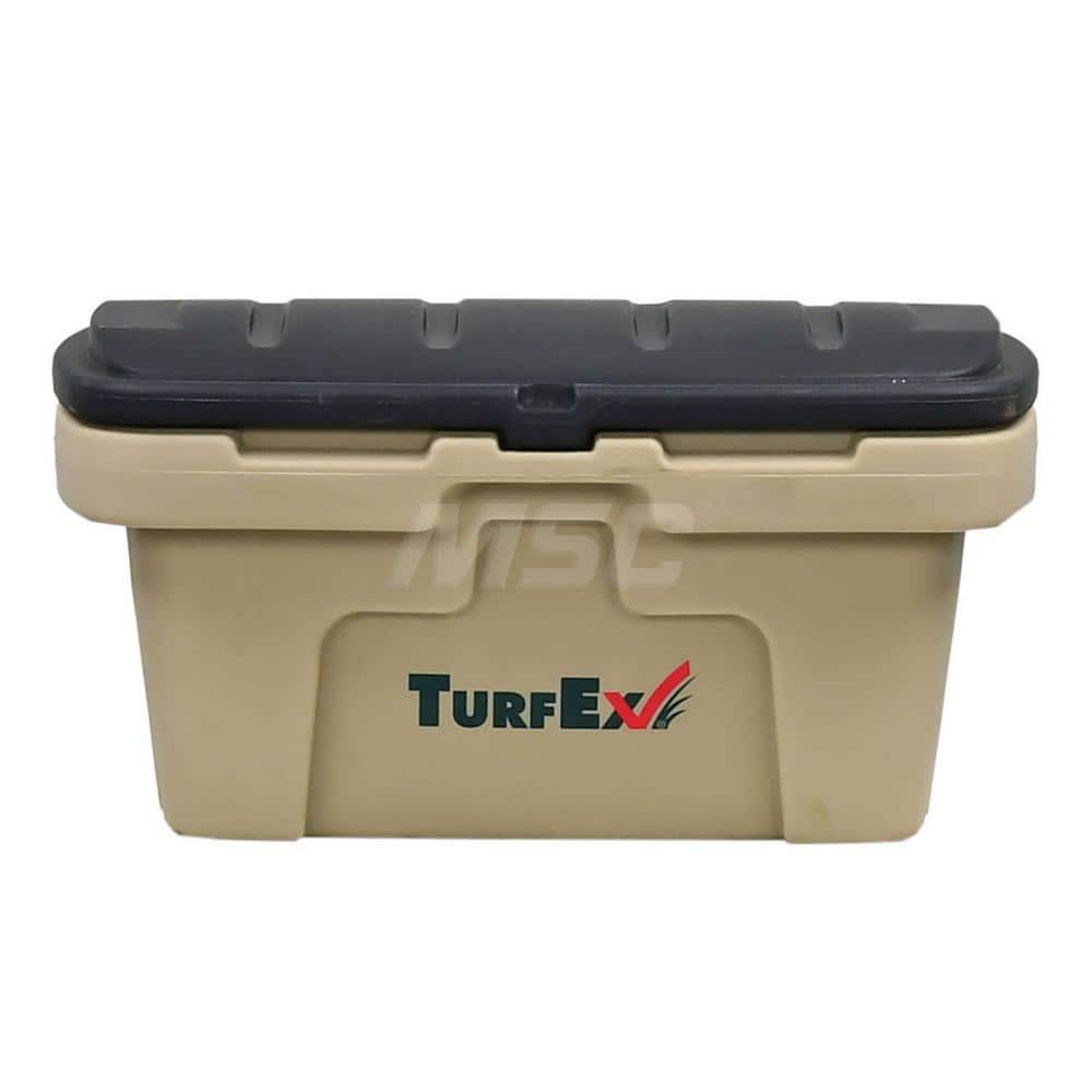 Bulk Storage Container: 23 x 33 x 17.4″, 3 sq ft, Polyethylene, Storage Box Tan