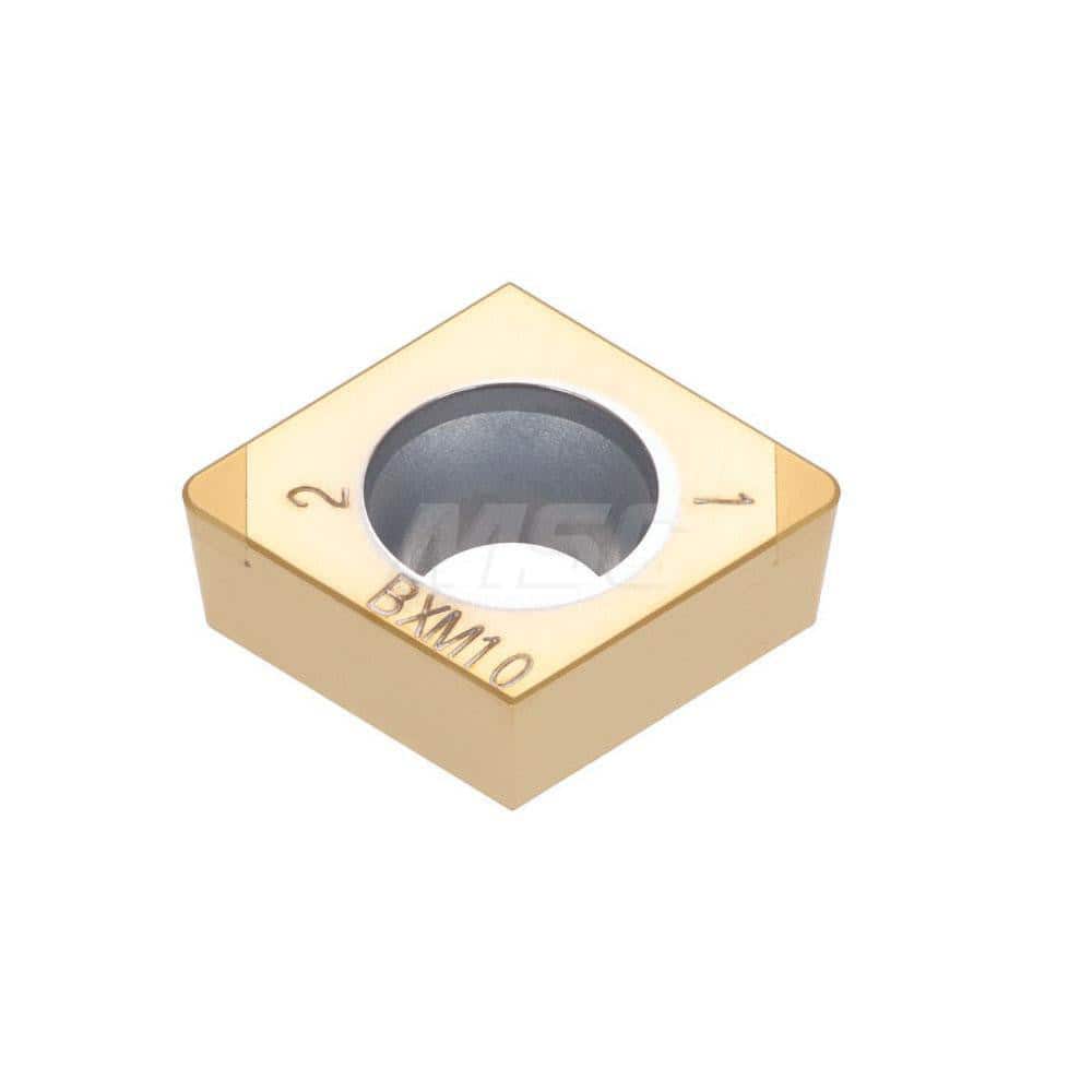 Turning Insert:  2QP-CCGW21.51 BX480,  Polycrystalline Cubic Boron Nitride Uncoated Finish,  Neutral,  1/4″ Inscribed Circle,  0.0160″ Corner Radius,  80.0 &deg N/A Diamond,  Series  CCGW