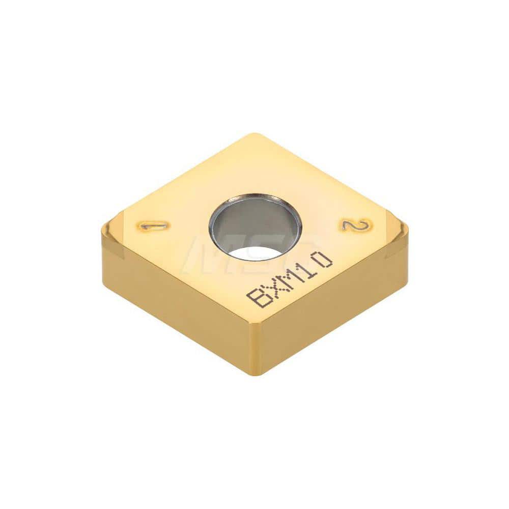 Turning Insert:  2QP-CNGM431HP BXA10,  Polycrystalline Cubic Boron Nitride TiAlN & TiCN Finish,  Neutral,  1/2″ Inscribed Circle,  0.0160″ Corner Radius,  80.0 &deg N/A Diamond,  Series  CNGM