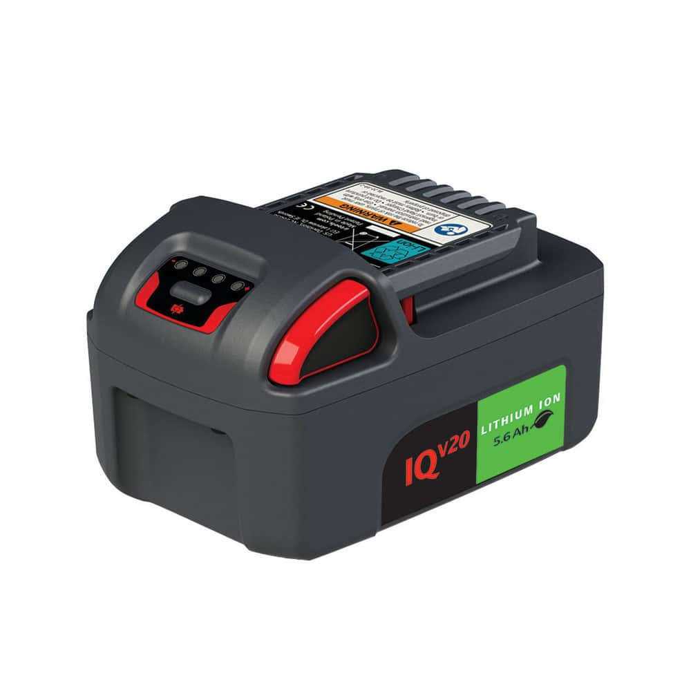 Power Tool Battery: 20V, Lithium-ion 5.6 Ah, 60 to 90 min Charge Time, Series IQV 20 Series