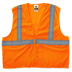 8205HL L/ XL Econo 2 Hook & Loop Orange Vest - Americas Industrial Supply