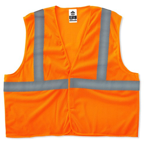 8205HL XS Orange Super Econ Mesh Vest Type R Class 2 - Americas Industrial Supply