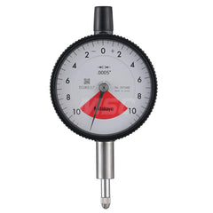 Dial Drop Indicator: 0 to 0.02″ Range, 10-0-10 Dial Reading, 0.0005″ Graduation 0.028″ per Revolution, Flat Back,  ±0.0005″ Accuracy