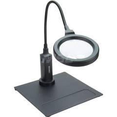 Handheld Magnifiers; Mount Type: Stand; Handheld; Maximum Magnification: 4x; Number Of Magnification Levels: 2; Lens Shape: Round; Focal Distance: 3.3 in; Lens Diameter: 3.74 in; Focal Distance (Inch): 3.3 in; Lens Diameter (mm): 3.74 in; Lens Diameter (D