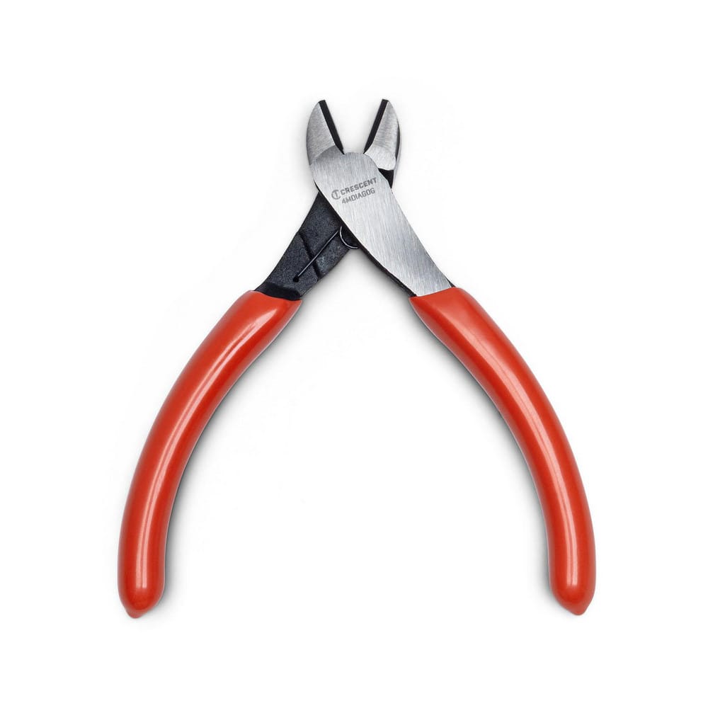 Diagonal Cutting Plier: 3.85″ OAL 0.5″ Jaw Length, 0.35″ Jaw Width, Cutter Head