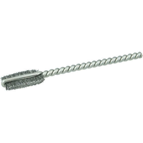 1/4″ Power Tube Brush, .005″ Stainless Steel Wire Fill, 9/16″ Brush Length - Americas Industrial Supply