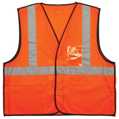8216BA S/M Orange Breakaway Mesh Vest Type R Class 2 W/Id Holder - Americas Industrial Supply