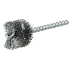 1-1/4″ Power Tube Brush, .008″ Stainless Steel Wire Fill, 1″ Brush Length - Americas Industrial Supply