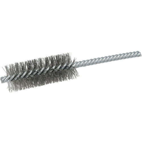 1″ Power Tube Brush, .006″ Stainless Steel Wire Fill, 2-1/2″ Brush Length - Americas Industrial Supply