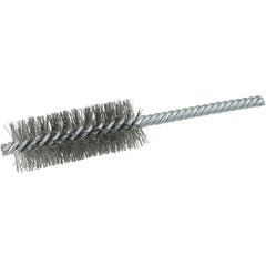 1″ Power Tube Brush, .0104″ Stainless Steel Wire Fill, 2-1/2″ Brush Length - Americas Industrial Supply