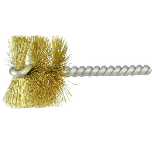 1 1/2″ Power Tube Brush-0.008″ Brass, 1 Brush Length - Non-Sparking Wire Wheel - Americas Industrial Supply