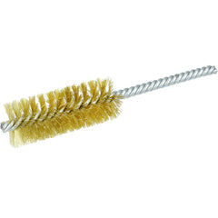 1″ Power Tube Brush-0.006″ Brass, 2-1/2 Brush Length - Non-Sparking Wire Wheel - Americas Industrial Supply