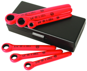 Insulated 6 Piece Inch Ratchet Wrench Set 3/8; 7/16; 1/2; 9/16; 5/8; 3/4 in Storage Case - Americas Industrial Supply