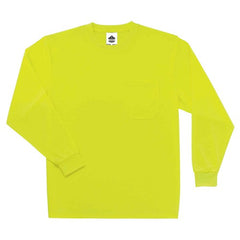 8091 4 XL Lime Long Sleeve T-Shirt Non-Cert - Americas Industrial Supply
