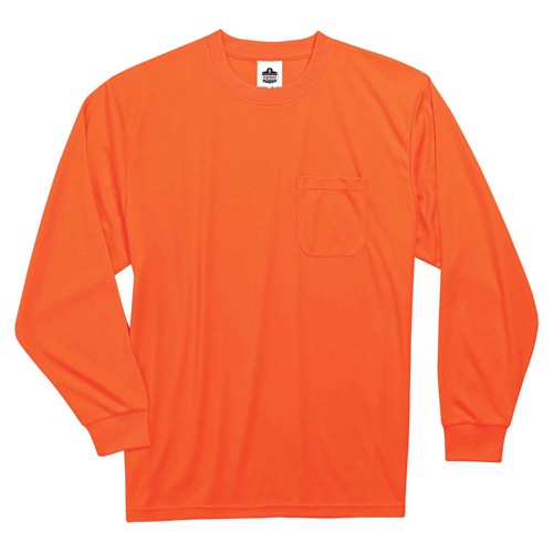 8091 L Orange Long Sleeve T-Shirt Non-Cert - Americas Industrial Supply