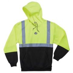 8293 S LIM/BLK HOODED SWEATSHIRT - Americas Industrial Supply