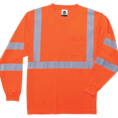 8391 5 XL Orange Long Sleeve T-Shirt Type R Class 3 - Americas Industrial Supply