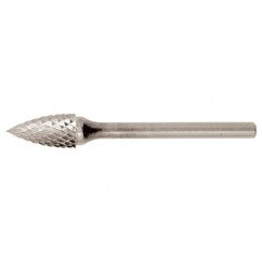 SG-1 Double Cut Solid Carbide Bur-Pointed Tree Shape - Americas Industrial Supply