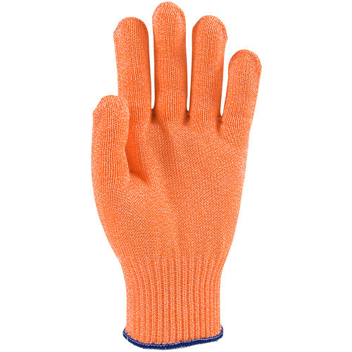 ‎22-760OR/XXL SS Engineered Yarn Glove - S-steel wire core & Dyneema Yarn - w/poly - Medium Weight - orn - 10 Gg - Exact Industrial Supply