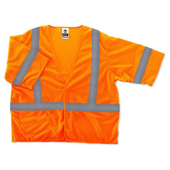 8310HL L/ XLL Econo Class 3 Orange Hook & Loop Vest - Americas Industrial Supply