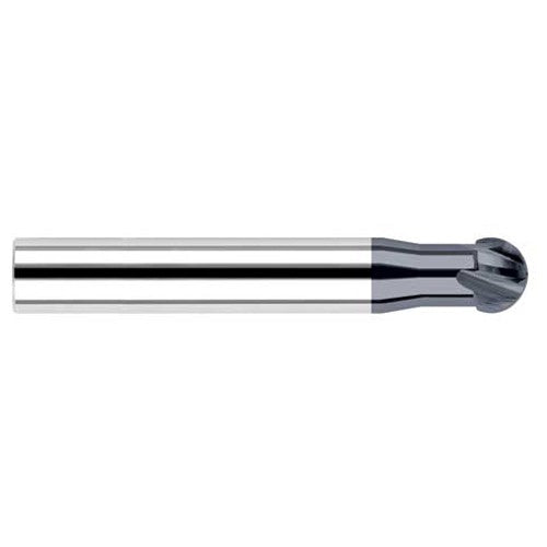 Undercutting End Mills - 0.1875″ (3/16″) Cutter Diameter × 0.5000″ (1/2″) Neck Length × 220° Carbide Undercutting End Mill, 4 Flutes, AlTiN Coated