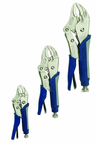 3 Piece - Curve Jaw Cushion Grip Locking Plier Set - Americas Industrial Supply