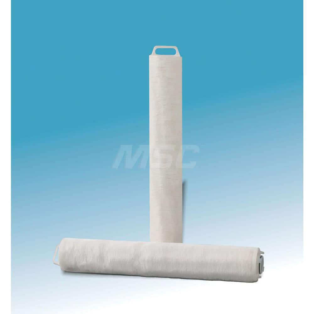 Plumbing Cartridge Filter: 6″ OD, 40″ Long, 40 micron, Polypropylene Reduces Particulate