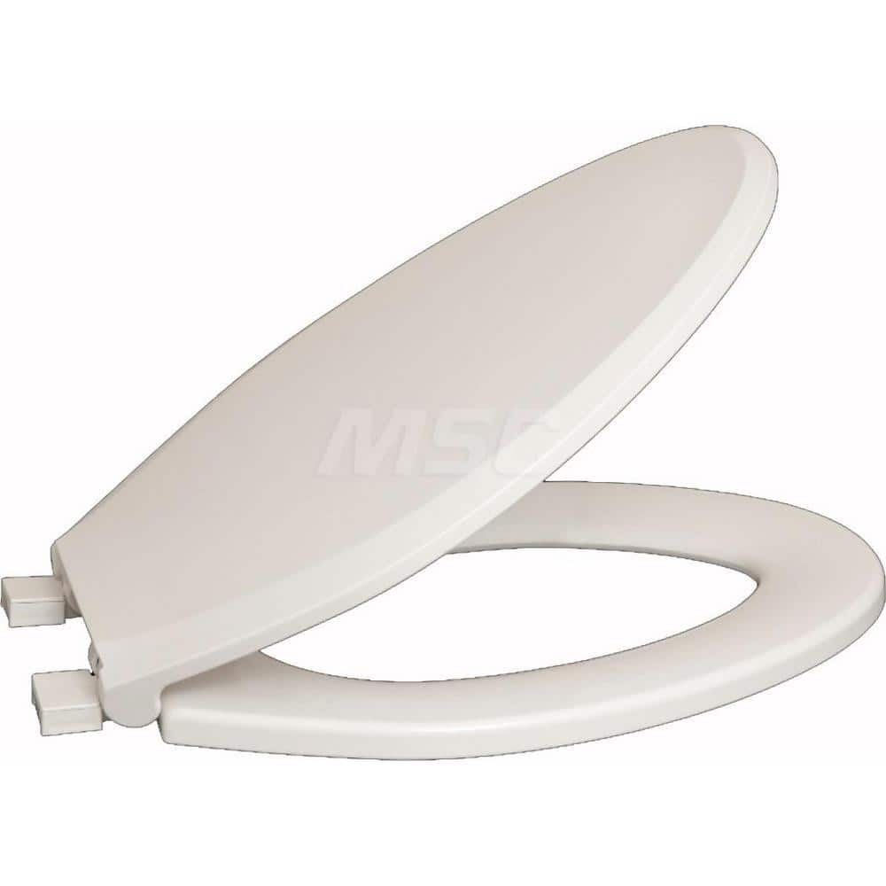 Toilet Seats; Type: Closed Front w/ Cover and Slow Close; Style: Slow Close; Material: Plastic; Color: Bone; Outside Width: 14-1/2; Inside Width: 0; Length (Inch): 18.5; Minimum Order Quantity: Plastic; Material: Plastic