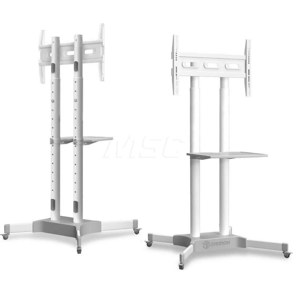 Security Monitor & TV Mounts; Mount Style: Flat Panel Mount; Load Capacity (Lb.): 100.00; Maximum Monitor Size: 65 in; Minimum Monitor Size: 40 in; Rotating/Tilting: Rotating; Material: Plastic; Steel; Color: White; Maximum Load Capacity: 100.00