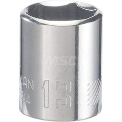 Hand Socket: 1/2″ Drive, 7/8″ Socket, 6-Point Chrome-Plated & Polished