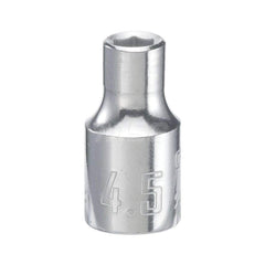 Hand Socket: 1/4″ Drive, 4 mm Socket, 6-Point Chrome-Plated & Polished