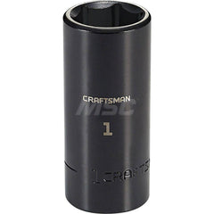 Impact Socket: 1/2″ Drive 6-Point, Black Oxide