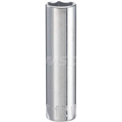 Hand Socket: 3/8″ Drive, 12 mm Socket, 6-Point Chrome-Plated & Polished