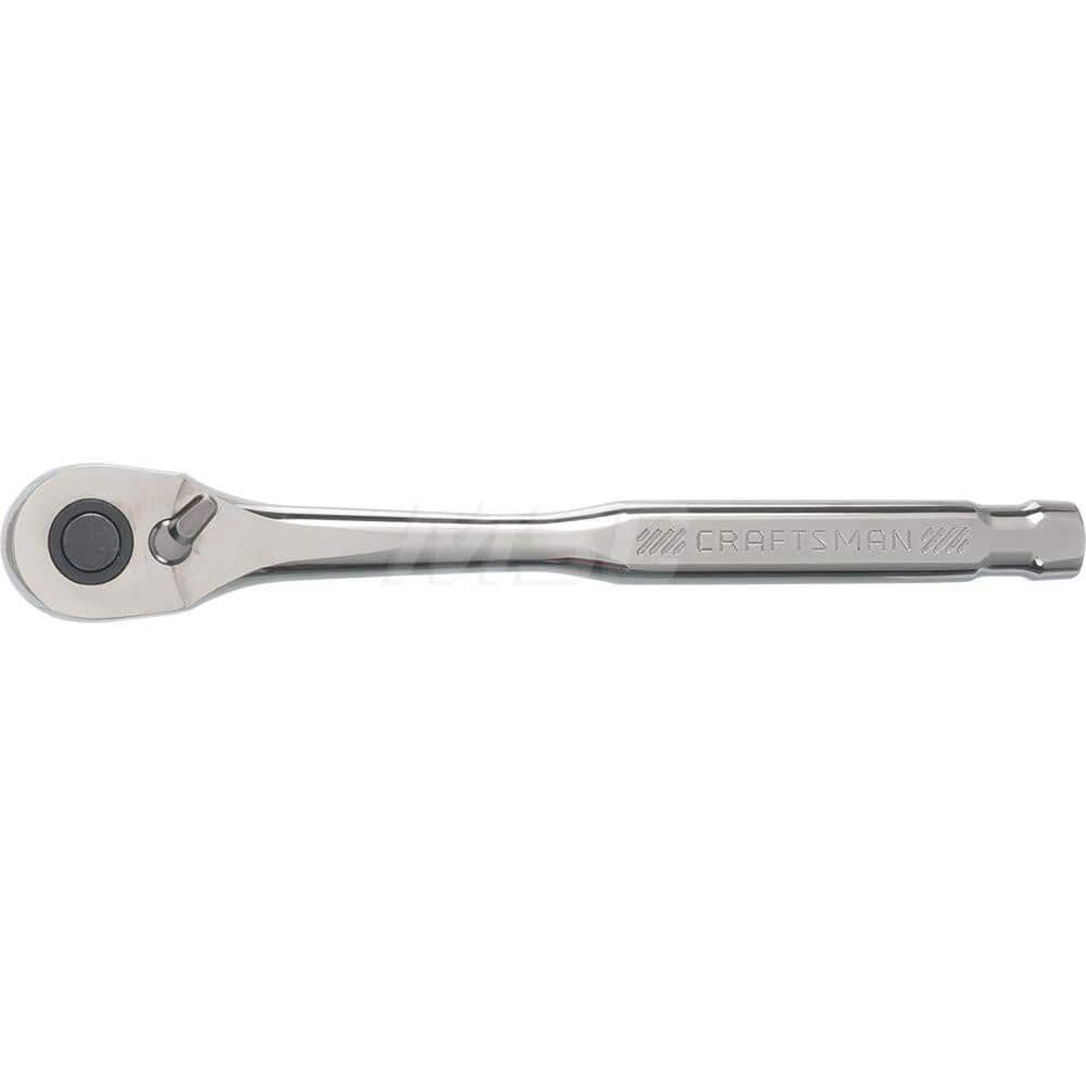 Ratchet: 1/2″ Drive, Pear Head 120 Gear Teeth, Polished Chrome Finish