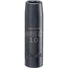 Impact Socket: 3/8″ Drive 6-Point, Black Oxide