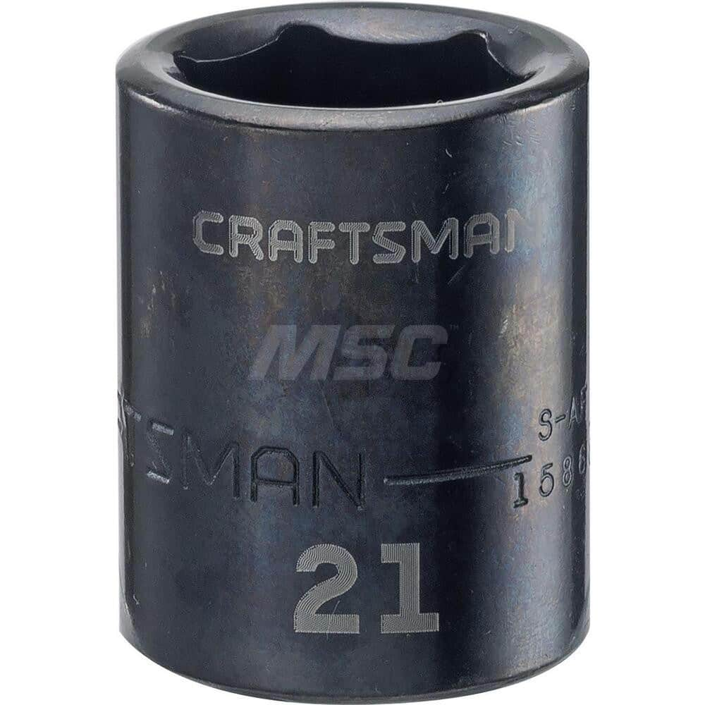 Impact Socket: 1/2″ Drive 6-Point, Black Oxide