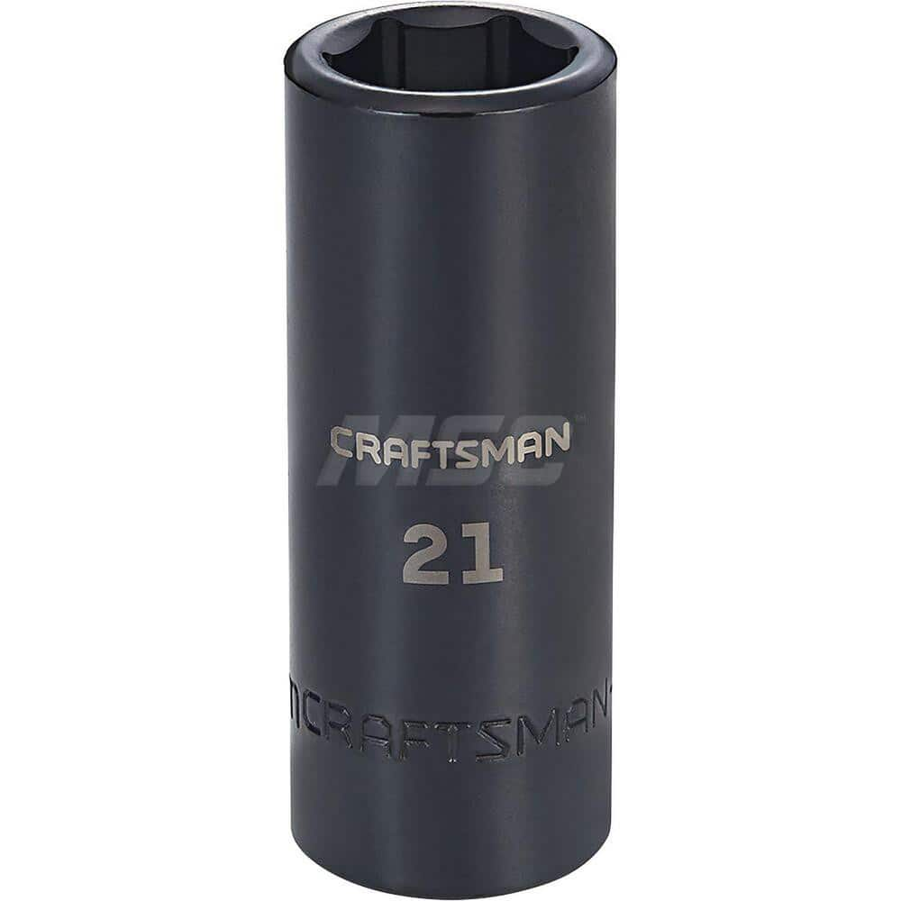 Impact Socket: 1/2″ Drive 6-Point, Black Oxide