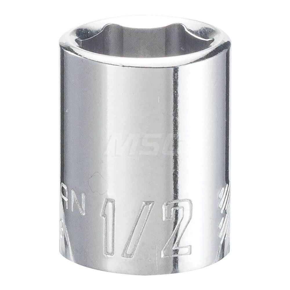 Hand Socket: 3/8″ Drive, 9/16″ Socket, 12-Point Chrome-Plated & Polished