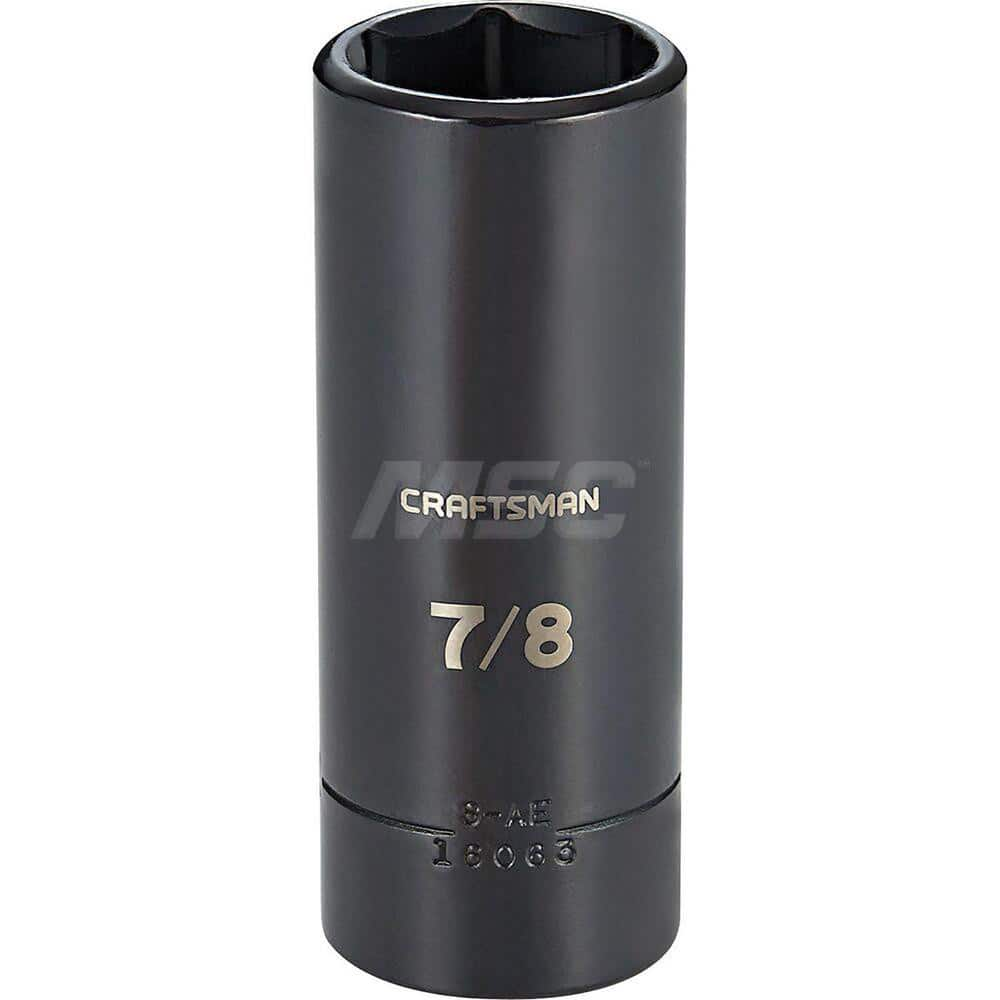 Impact Socket: 1/2″ Drive 6-Point, Black Oxide