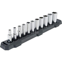 Socket Set: 3/8″ Drive 7/8″ Socket, 6 Point, Full Polish