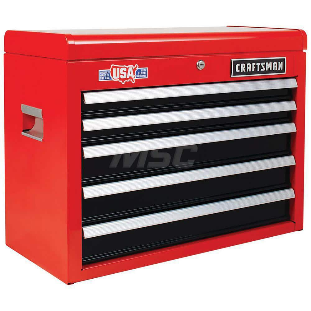 Steel Tool Box: 26″ OAW, 12″ OAD, 19-3/4″ OAH 75 lb Capacity